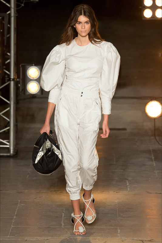kaia gerber in Isabel Marant ss18 paris fashion week